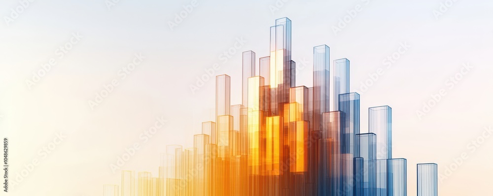 Aufkleber abstract financial analysis with blockchain concept
