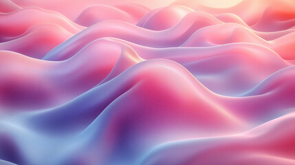 Obraz premium Abstract Smooth Pink and Purple Gradient Waves with Dynamic Flow