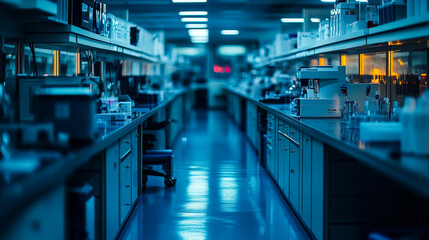Fototapeta premium Spacious Laboratory with Modern Setup