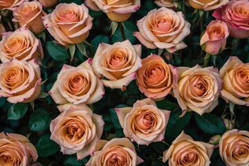 Fototapeta premium Beautiful roses in one garden