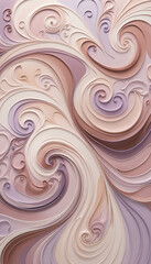 Obraz premium Swirling abstract pattern in pastel colors