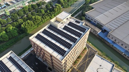 Rooftop new energy photovoltaic panels for power generation