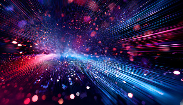 Glitter lights in shades of blue, red, purple, and black create a visually striking yet som_1(288)