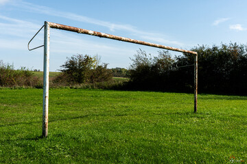 Old football goal
