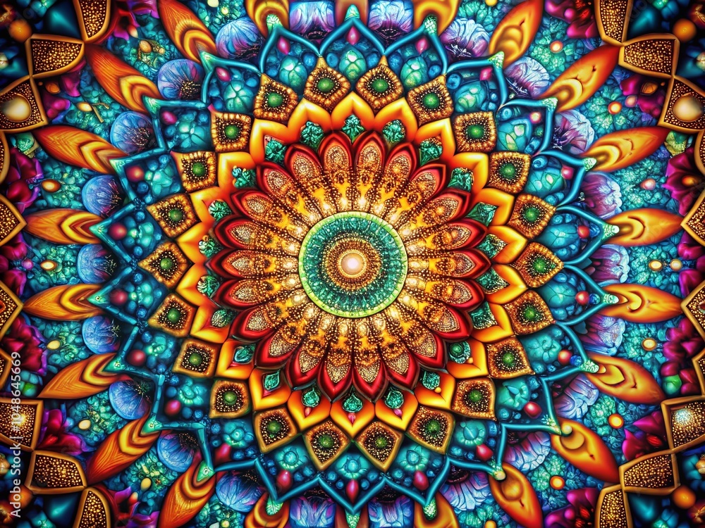 Poster modern geometric background with intricate patterns for creative projects