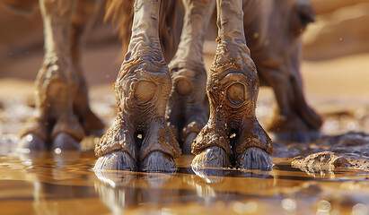 Arabian camels feet.