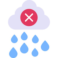 Fototapeta premium No Rain Icon
