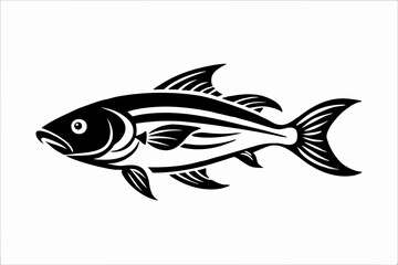 Sleek Fish Silhouette Design