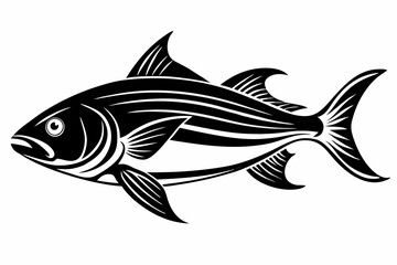 Sleek Fish Silhouette Design