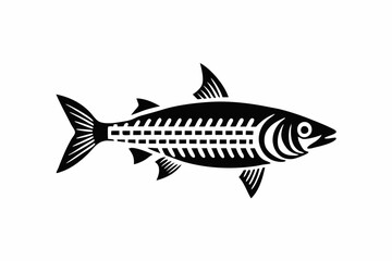 Sleek Fish Silhouette Design