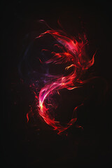 abstract background with fire