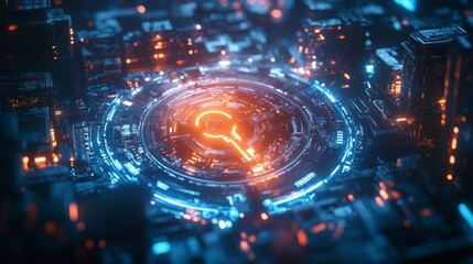 Obraz premium technology background