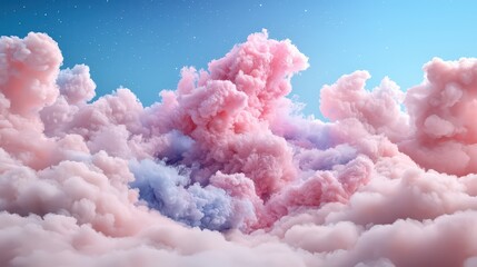 Fototapeta premium Cotton Candy Cloudscape Dream
