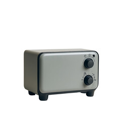 Fototapeta premium Retro Compact Electric Oven with Dial Controls