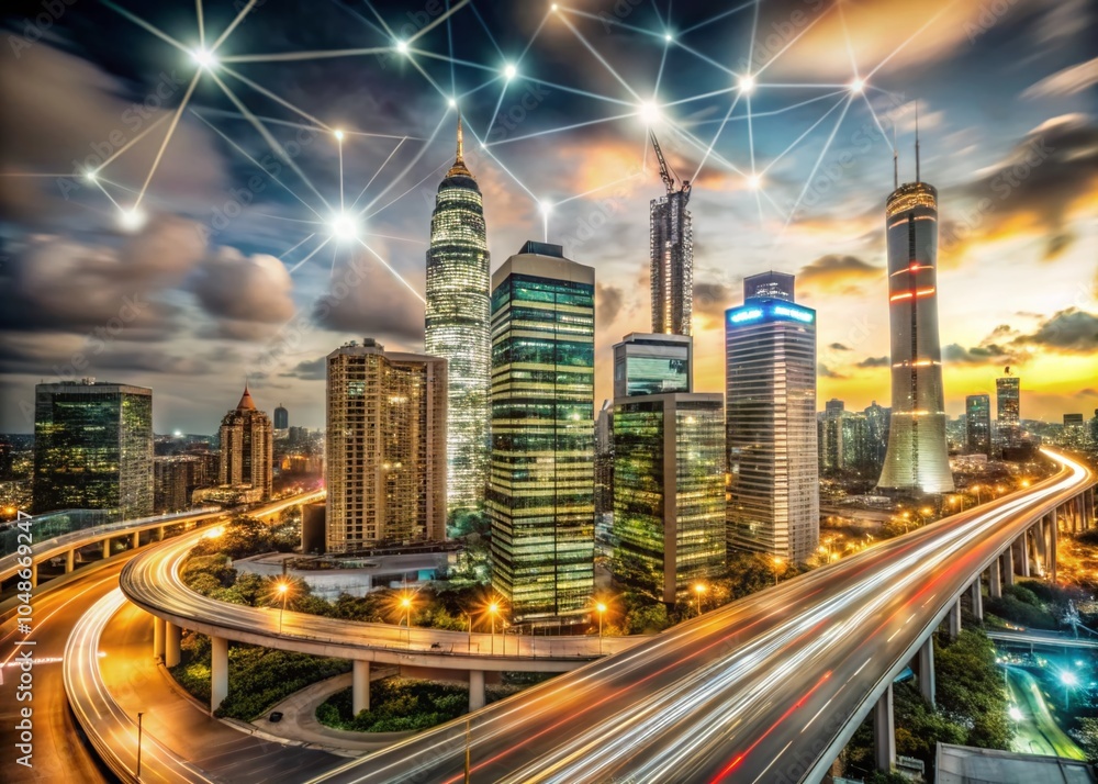 Poster smart city and cloud computing network: a high dynamic range vision of urban innovation and connecti