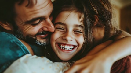 Family members reuniting with warm embraces and smiles