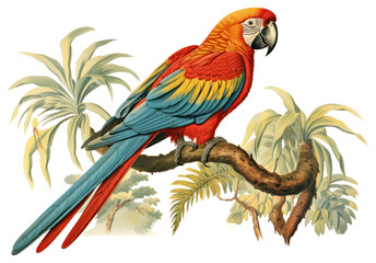 Fototapeta premium PNG Parrot animal bird wildlife.