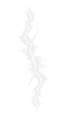 PNG Dramatic red lightning bolt striking