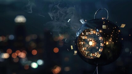 Ticking time bomb with dollar signs, symbolizing the urgency and financial stakes in critical decision-making scenarios.