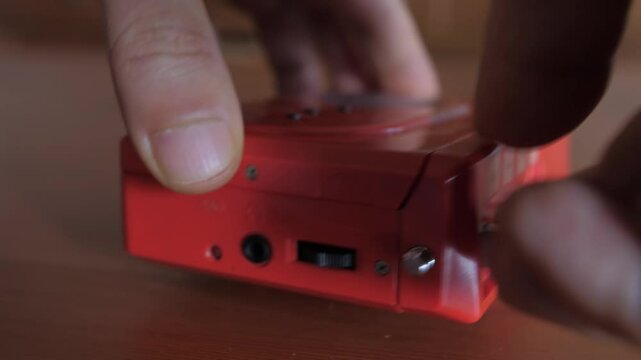 take cassette from walkman 4k