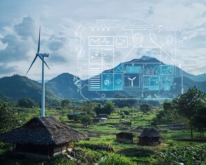 AI Enhanced Resource Management for Sustainable Rural Communities Visualizing Real Time Data and Eco Friendly Practices