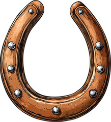 Obraz premium Horse Shoe Vector Illustration