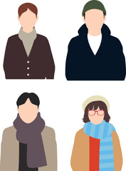 人物シルエット⑱