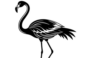 Obraz premium Graceful Flamingo Silhouette Design