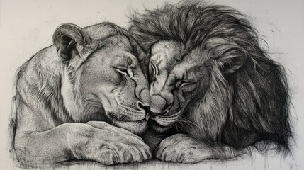 Lions in love
