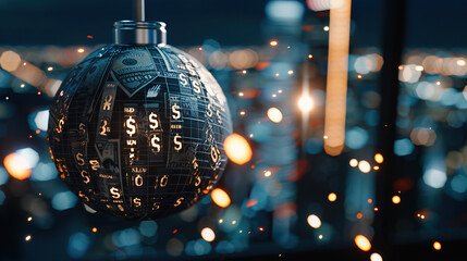 Ticking time bomb with dollar signs, symbolizing the urgency and financial stakes in critical decision-making scenarios.