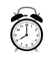 A Table Clock White Baground