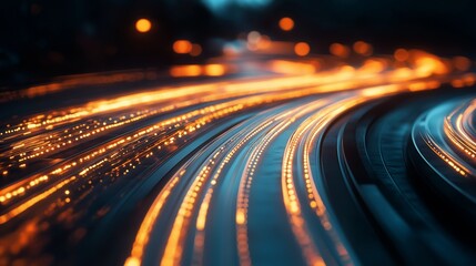 abstract design with curving lines and geometric shapes resembling transport routes