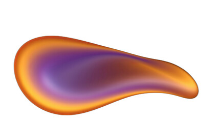 Obraz premium Liquid paint stain isolated on transparent background. Ai generated.