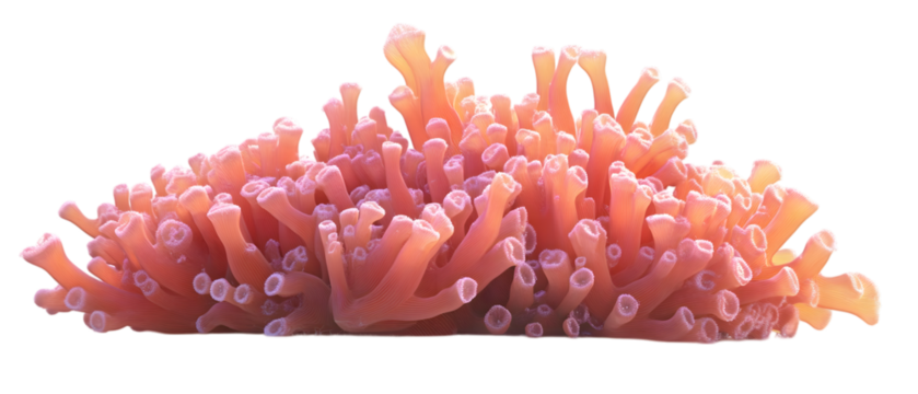 Coral, transparent background isolated on white background - Powered by Adobe
