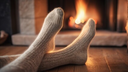 Naklejka premium wool socks