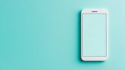 Minimalistic Smartphone on Smooth Background