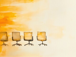 Soft Beige Chairs for Business Environment