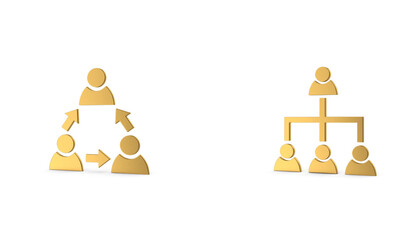 Symbol hierarchy organization people connection