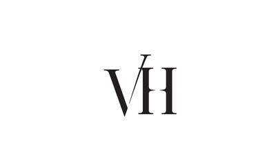 VH, HV, H, V Abstract Letters Logo Monogram