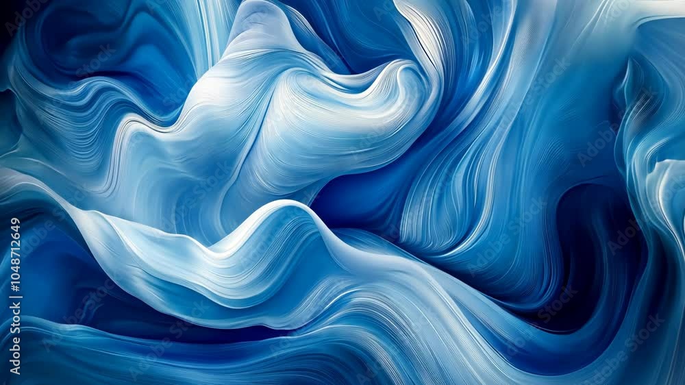 Aufkleber abstract blue and white swirls create a dynamic and interesting pattern