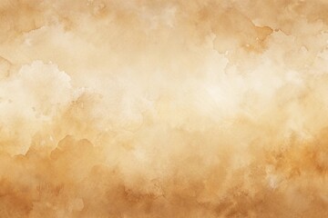 Panoramic abstract light brown watercolor background