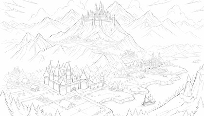 Fototapeta premium hand drawn sketch of a horse