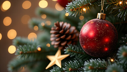 Close up christmas ball