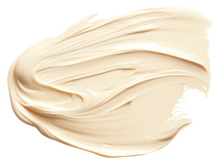 PNG Flat pale Beige paint brushstroke backgrounds cream white background.