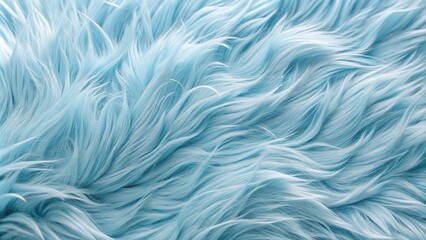 Obraz premium Soft and luxurious light blue long fiber fur background macro