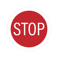 Bundle set circle sign do not enter, prohibition with stop palm hand gesture in red isolated label