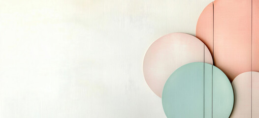 Retro-Hintergrund mit weichem Verlauf in Pink und Mint und feiner Rauschtextur