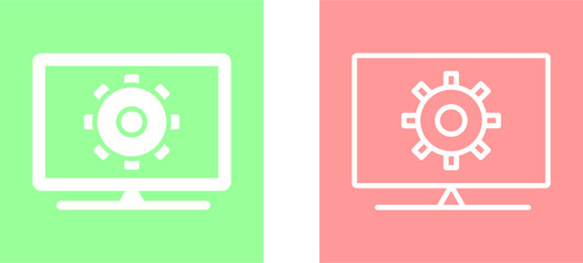 Computer Settings Vector Icon