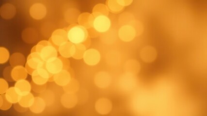 Obraz premium Abstract gold and brown bokeh background with blurred lights for design projects and digital art, digital art, lights