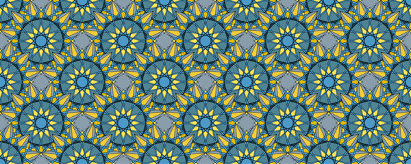 Abstract vector seamless mandala background. Texture in oriental style for design, print, scrapbooking, textiles, packaging, wallpaper